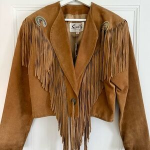 Vintage Fringe Leather Jacket
